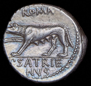 Денарий. Сатриена. Рим республика