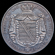Двойной талер 1855 (Саксония)