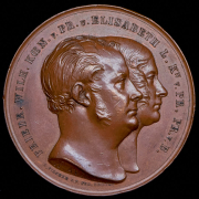 Медаль "25-летие свадьбы Фридриха Вильгельма IV и Елизаветы" 1848 (Пруссия)