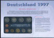 Набор из 10 монет 1997 (ФРГ) (в п/у)