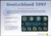 Набор из 10 монет 1997 (ФРГ) (в п/у)