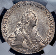 Рубль 1768 (в слабе) ММД-ЕI