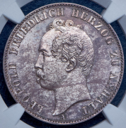 Талер 1858 (Ангальт-Дессау) (в слабе) A