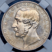 Талер 1861 (Ганновер) (в слабе) B