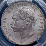 Талер 1864 "25-летие правления герцога Адольфа" (Нассау) (в слабе)