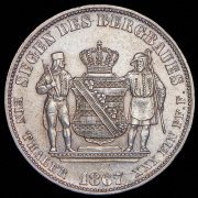 Талер 1867 (Саксония) B