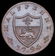 Токен 1/2 пенни 1794 (Ланкастер)