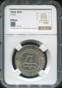 1/2 доллара 1946 "100 лет штату Айова" (США) (в слабе)