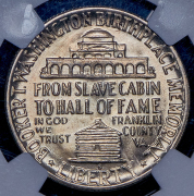 1/2 доллара 1950 "Букер Талиафер Вашингтон" (США) (в слабе) S