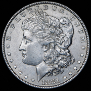 1 доллар 1881 (США) без букв