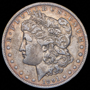 1 доллар 1891 (США) O