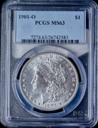 1 доллар 1901 (США) (в слабе)