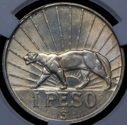 1 песо 1942 (Уругвай) (в слабе)