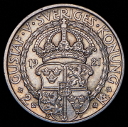 2 кроны 1921 "400 лет Войне за независимость" (Швеция)