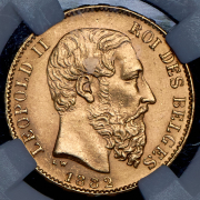 20 франков 1882 (Бельгия) (в слабе)