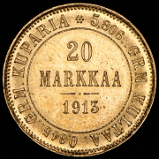 20 марок 1913 (Финляндия) S