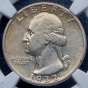 25 центов 1932 (США) (в слабе) D