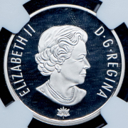 25 центов 2017 "150 лет Конфедерации Канада - Надежда на зелёное будущее" (Канада) (в слабе)