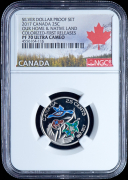 25 центов 2017 "150 лет Конфедерации Канада - Надежда на зелёное будущее" (Канада) (в слабе)