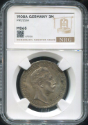 3 марки 1908 (Пруссия) (в слабе)