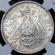 3 марки 1914 (Бавария) (в слабе) D
