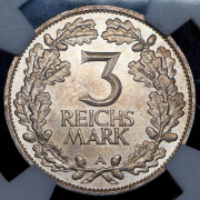 3 марки 1925 "1000-летие Рейнланда" (Германия) (в слабе) A