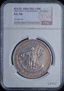 4000 реалов 1900 "400 лет открытию Бразилии"  (в слабе)