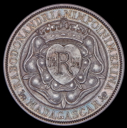 5 франков 1895 (Мадагаскар) (в слабе)