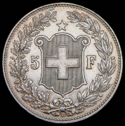 5 франков 1907 (Швейцария) B