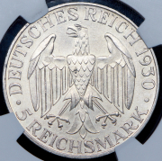 5 марок 1930 "Граф Цеппелин" (Германия) (в слабе) А