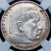 5 марок 1939 (Германия) (в слабе) B