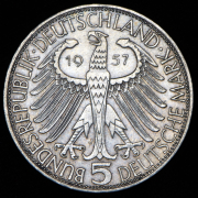 5 марок 1957 "Йозеф Карл Бенедикт фон Эйхендорф" (Германия) J