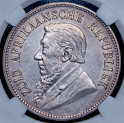 5 шиллингов 1892 (ЮАР) (в слабе)