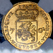 7 гульденов 1760 (Нидерланды) (в слабе)