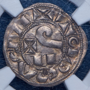 Денье 1222-1249 (Прованс) (в слабе)