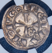 Денье 1222-1249 (Прованс) (в слабе)