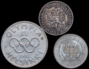 Набор из 3 сер. монет (Финляндия)