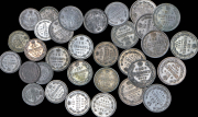 Набор из 33 сер. монет 1906-1916