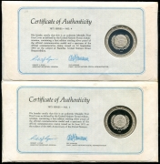 Набор из 5 памятных медалей 1975 "30 лет ООН" (в п/у)