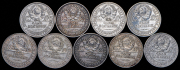 Набор из 9 сер. монет Полтинник 1924-1925