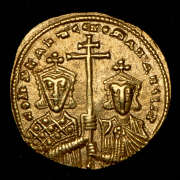 Солид. Константин VII и Роман I. Византия