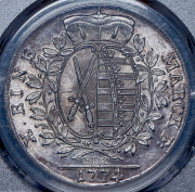 Талер 1774 (Саксония) (в слабе) E.D.C.