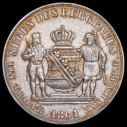 Талер 1861 (Саксония) B