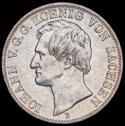 Талер 1866 (Саксония) B