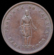 Токен 1 пенни 1852 (Провинция Квебек)