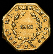 1/2 доллара 1856 (Калифорния)