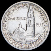 1/2 доллара 1935 "Калифорнийская Тихоокеанская международная выставка в Сан-Диего" (США)
