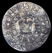1/2 гро-турнуа 1290-1295 (Франция)