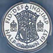 1/2 кроны 1937 (Великобритания) (в слабе)