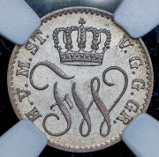 1/48 талера 1864 (Мекленбург-Стрелиц) (в слабе) A